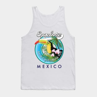 Baja California Sur mexico retro logo Tank Top